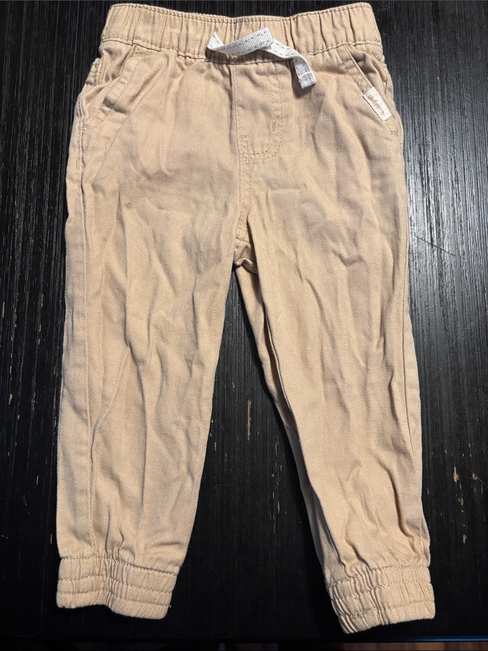 ☀️3/$15 bundle☀️ Kids Tan Elastic-Waist Jogger Pants